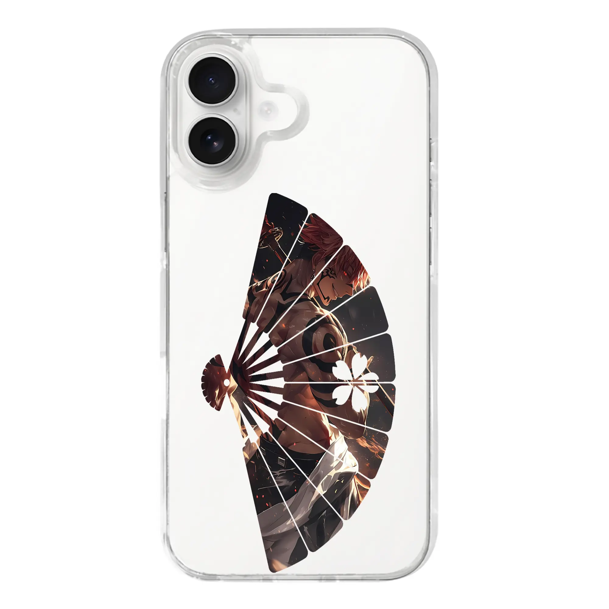 呪術廻戦 グッズ,両面宿儺 - iPhone 17シリーズ 透明スマホケース – 薄型・耐衝撃・精密フィット保護カバー